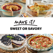 Pyrex Deep Round Glass Bakeware Set, 9.5 Inch, Clear 2 Pack