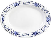 Thunder Group Lotus melamine dinnerware collection 28 oz, 14 1/8" x 10 5/8" deep platter, comes in dozen
