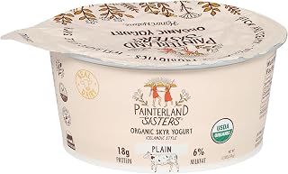 Painterland Sisters, Yogurt Icelandic Style SKYR Plain Organic, 5.3 Ounce