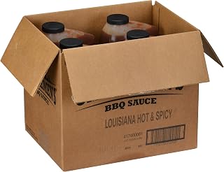 Cattlemen's Louisiana Hot & Spicy BBQ Sauce, 1 gal (Pack of 4)