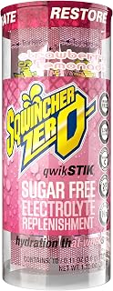 Sqwincher Qwik Stik, Sugar Free, Strawberry Lemonade, .11oz Packet, 200 Pack