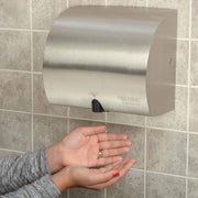 High Velocity Automatic Hand Dryer by Global Industrial – 6"L x 9.83"W x 8.67"H, Stainless Steel, Brushed Stainless, Model AK2851