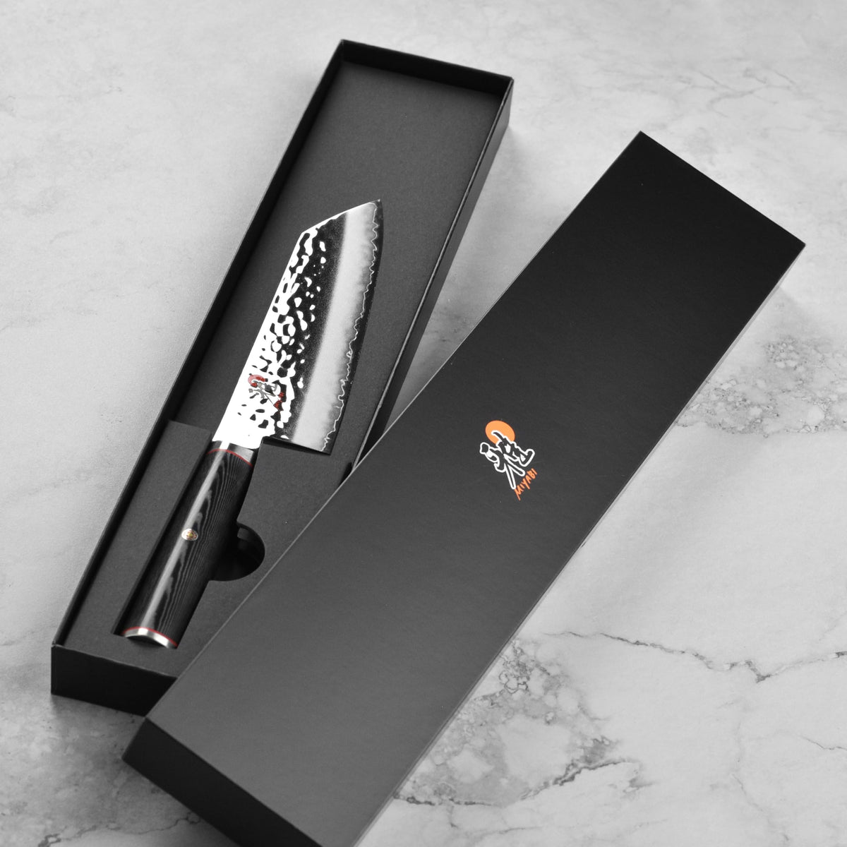 Mizu SG2 6.5" Bunka Knife by MIYABI – 6.5", Premium SG2 Micro-Carbide Powder Stainless Steel, Black, Model 1034071
