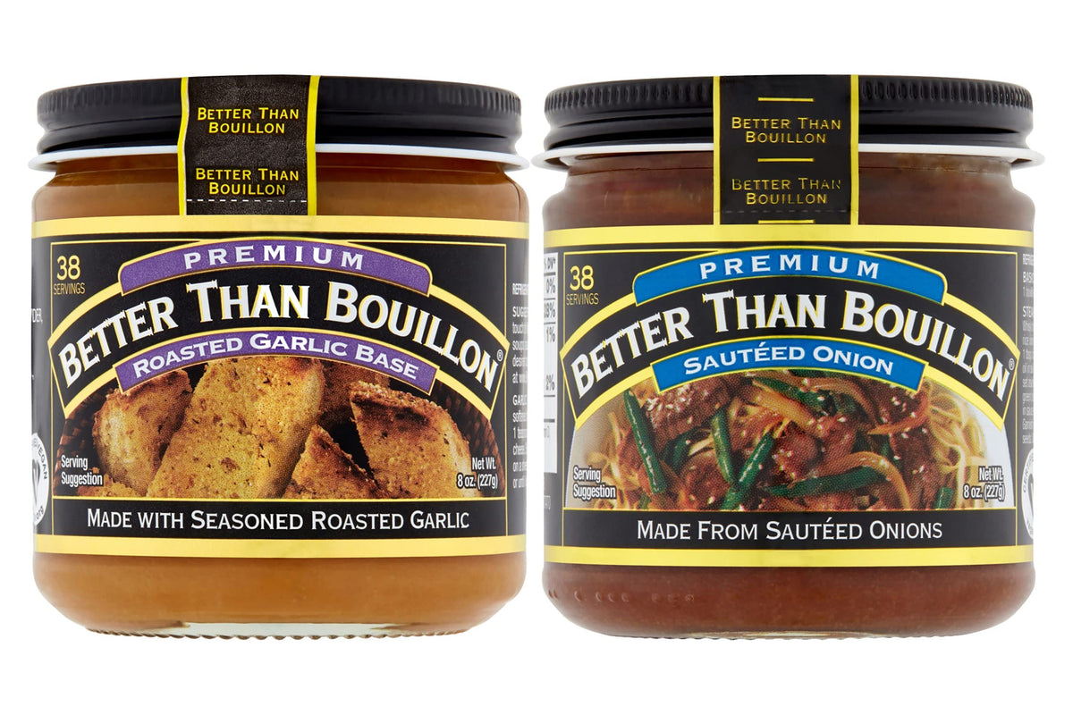 Better Than Bouillon Roasted Garlic + Sauteed Onion / 8 Ounce (Pack of 2) / 2 Vegetable