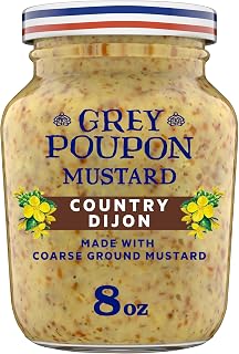 Kraft Grey Poupon Coarse Ground Musta, Country Dijon, 8 oz. Jar