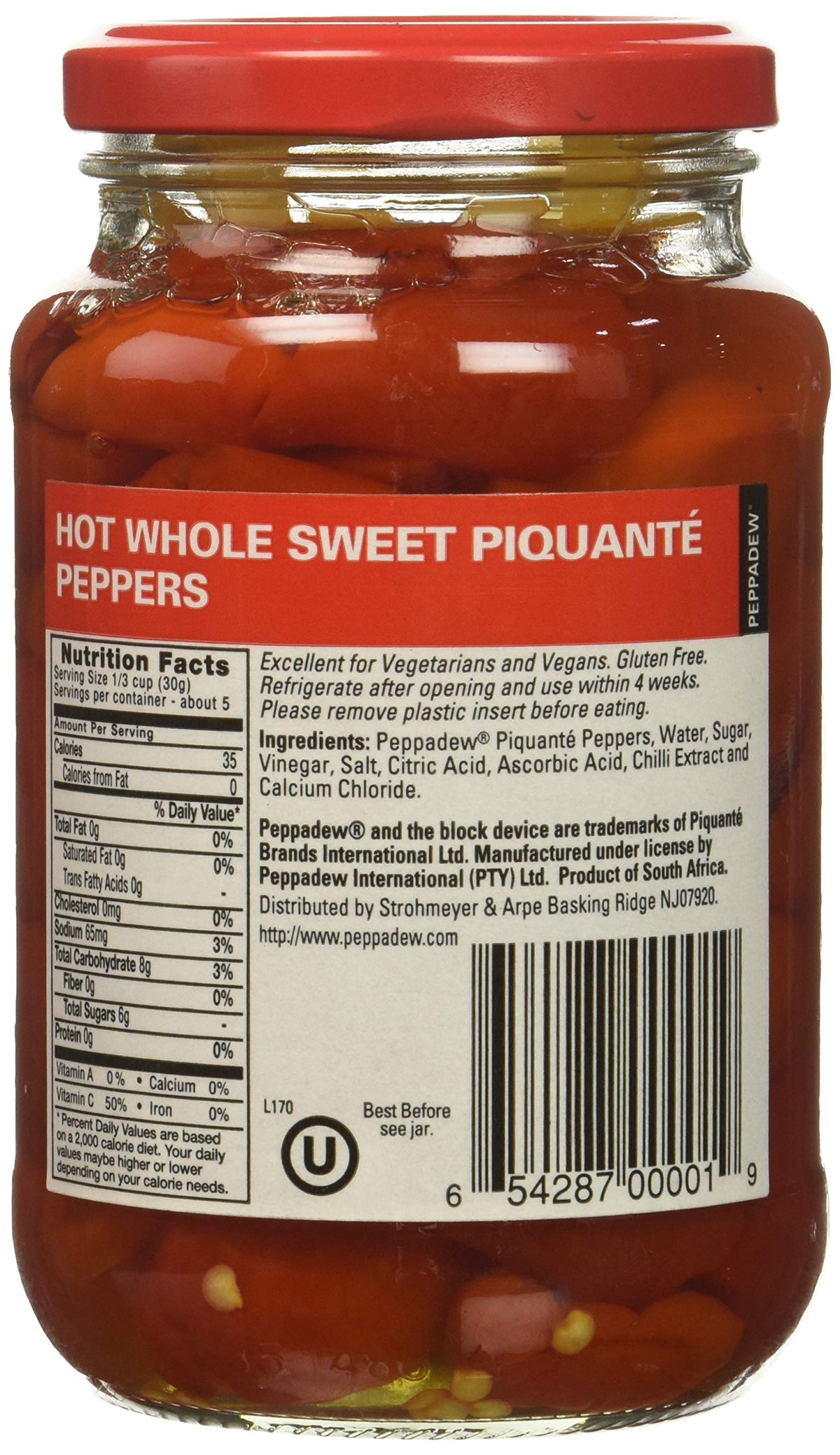 Peppers - Hot (14 ounce) by PEPPADEW – 14.0 Ounce (Pack of 1)
