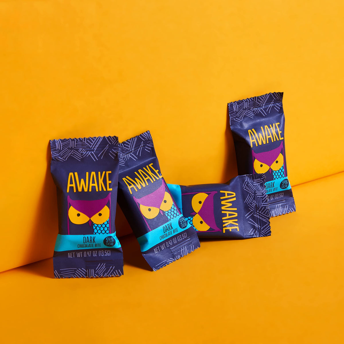 AWAKE Caffeinated Chocolate Dark Chocolate / 14.1 Ounce (Pack of 1) / Milk Chocolate Candy & Chocolate Bars