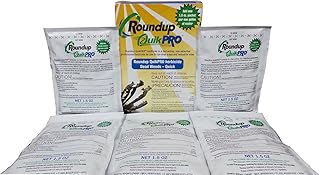 Roundup Quikpro Weed Killer Herbicide 73.3% 1 Packet Per Gallon, 5 Packs