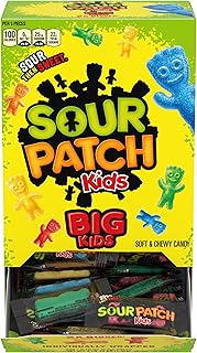 Sour Patch Kids Big Kids Soft & Chewy Gummy Candy, 240 Count | Individually Wrapped, Bulk Candy
