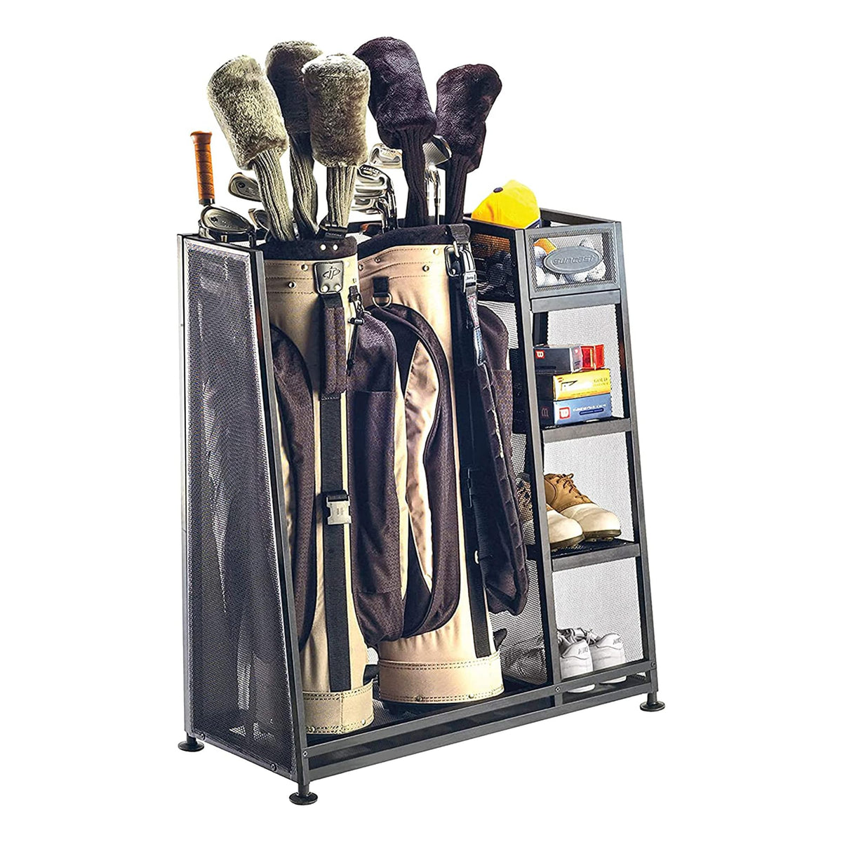 Suncast 1 Pack / Rack / Black Golf Club Organizers