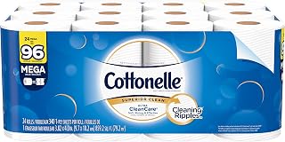 Cottonelle Ultra Cleancare Toilet Paper, Strong Bath Tissue, 24 Mega Rolls , 24 rolls