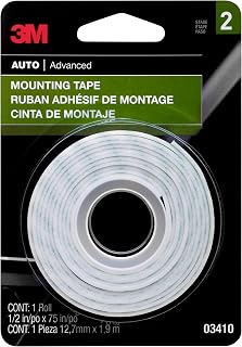 3M Mounting Tape, 03410, 1/2 in x 75 in