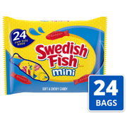 Mini Soft & Chewy Candy by Swedish Fish – 24 Count (Pack of 24), Red, Pack of 24