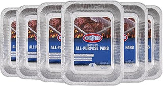 Kingsford Heavy Duty All Purpose Pans, 15.75 x 11.25 in, 4 Ct, 6-Pk