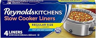 Reynolds Kitchens Slow Cooker Liners, 4 Count (Pack of 12), 48 Total
