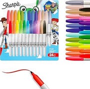 Sharpie Permanent Markers, Toy Story 5 Packaging, Assorted, Fine Point, 24 Count