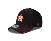MLB Houston Astros NEO 39Thirty Stretch Fit Cap by New Era – Small, Polyester, Black, Model 10761334