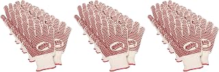 MCR Safety 9462K Red Brick Heavy Weight 2 Ply Loop Lady Gloves with Straight Thumb, Natural, Small, 1-Pair