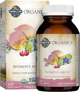 Garden of Life Organics Women's Multivitamin, USDA Organic, 120 Tablets