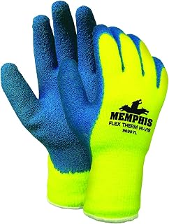 MCR Safety 9690YL-P 9690Yl Flex-Therm Acrylic Shell Men's Gloves, Large