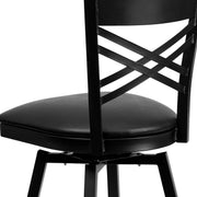 Flash Furniture Black Vinyl Seat/Black Metal Frame / 1 Pack / 1 Barstools
