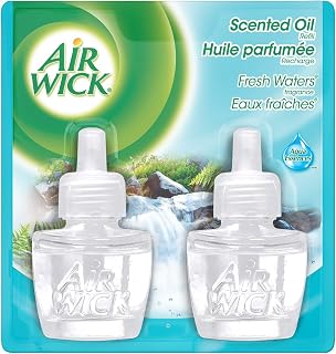 Air Wick Scented Oil Twin Refill Fresh Waters (2X.67) Oz. (Pack of 8)