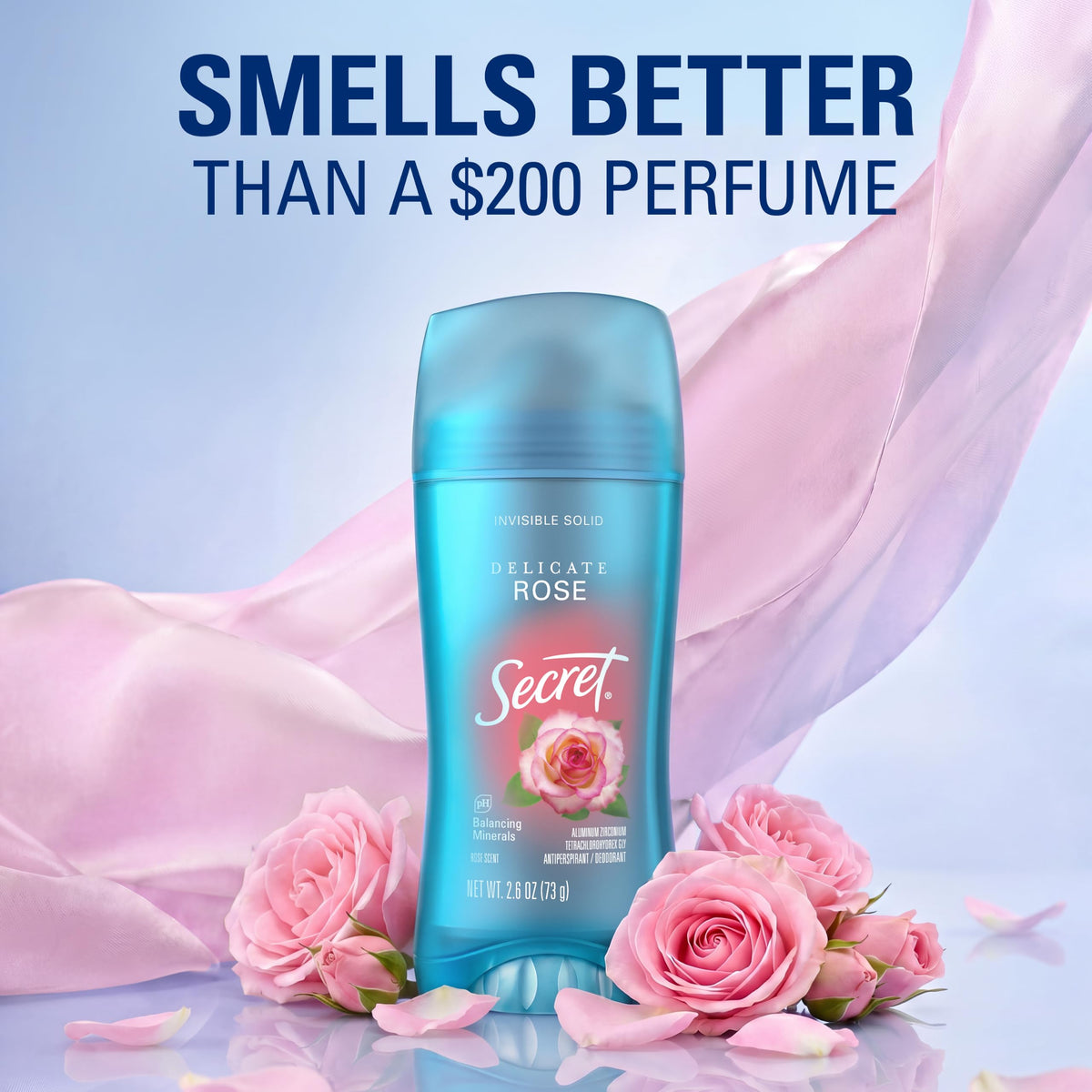 Secret Rose / 2.6 Ounce (Pack of 12) / 12 Antiperspirant Deodorant
