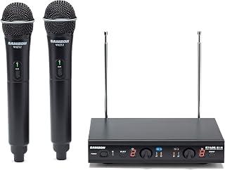 Samson Technologies Samson Stage 212 Handheld Dual-Channel Wireless System with (2) Q6 Dynamic Microphones (E Band)