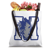 Curtis-Tufts M Mustang Tote Bag by Curtis-Tufts High School, Medford, MA 02155 – 16 inches, White, Model MMT37QBCV59US_16INCHES