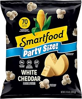 Smartfood Popcorn, White Cheddar, Gluten Free, 9.75oz Party Size Bag