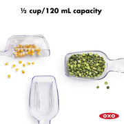 OXO Accessories Set / Clear / 3 Piece Scoop Set Kitchen Storage & Organization Accessories