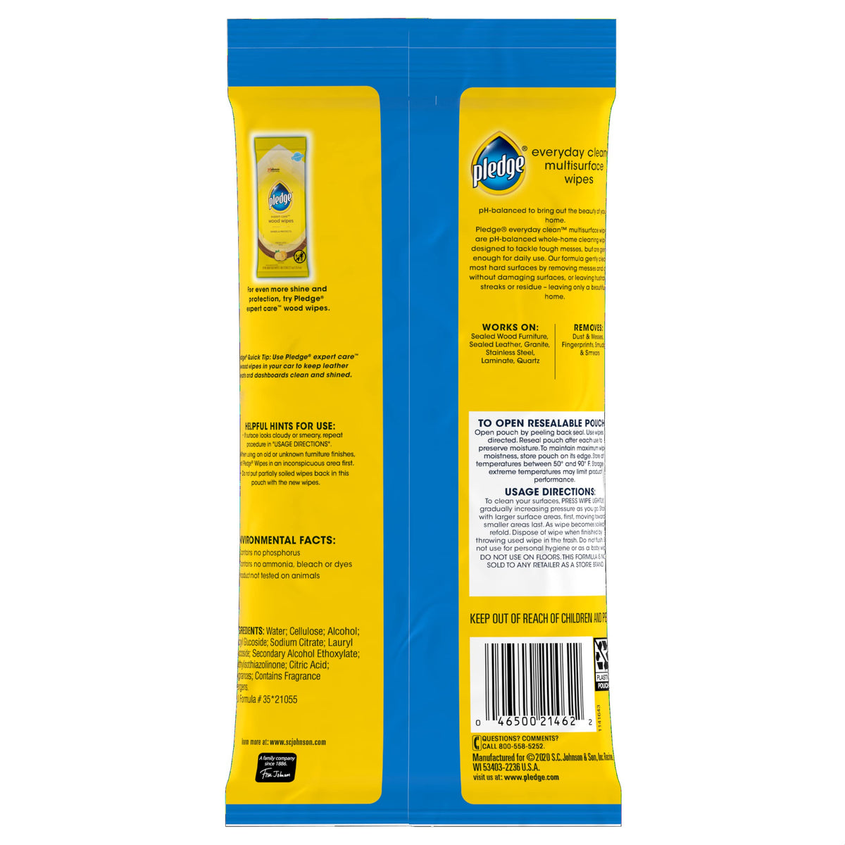 Pledge 25 Count (Pack of 2) / 1 / 2 All-Purpose Cleaners