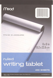 Wide Ruled Writing Tablet by Mead – 6 x 9 inches, Paper, Grey, Model 70610