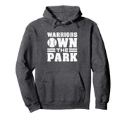 Curtis Warriors Own the Park Pullover Hoodie by Curtis Warriors Official High School Gear – Polyester, Grey, Model W9E4K2CCXF9