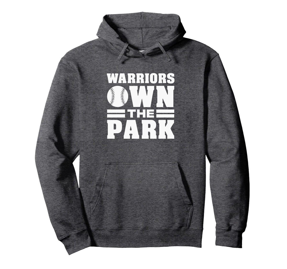 Curtis Warriors Own the Park Pullover Hoodie by Curtis Warriors Official High School Gear – Polyester, Grey, Model W9E4K2CCXF9