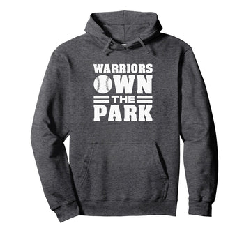 Curtis Warriors Own the Park Pullover Hoodie by Curtis Warriors Official High School Gear – Polyester, Grey, Model W9E4K2CCXF9