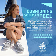 Women's Go Walk Lite - Isla Boat Shoe by Skechers – 5.5, Grey, Pack of 2, Model 15433-37-5.5 M US