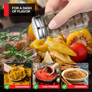1.5 oz Retro Salt and Pepper Shakers by Stock Your Home – 1.5 ounces, Clear, Pack of 2