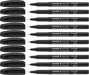 Schneider Topliner 967 Fineliner 0.4mm, Box of 10, Black (9671)