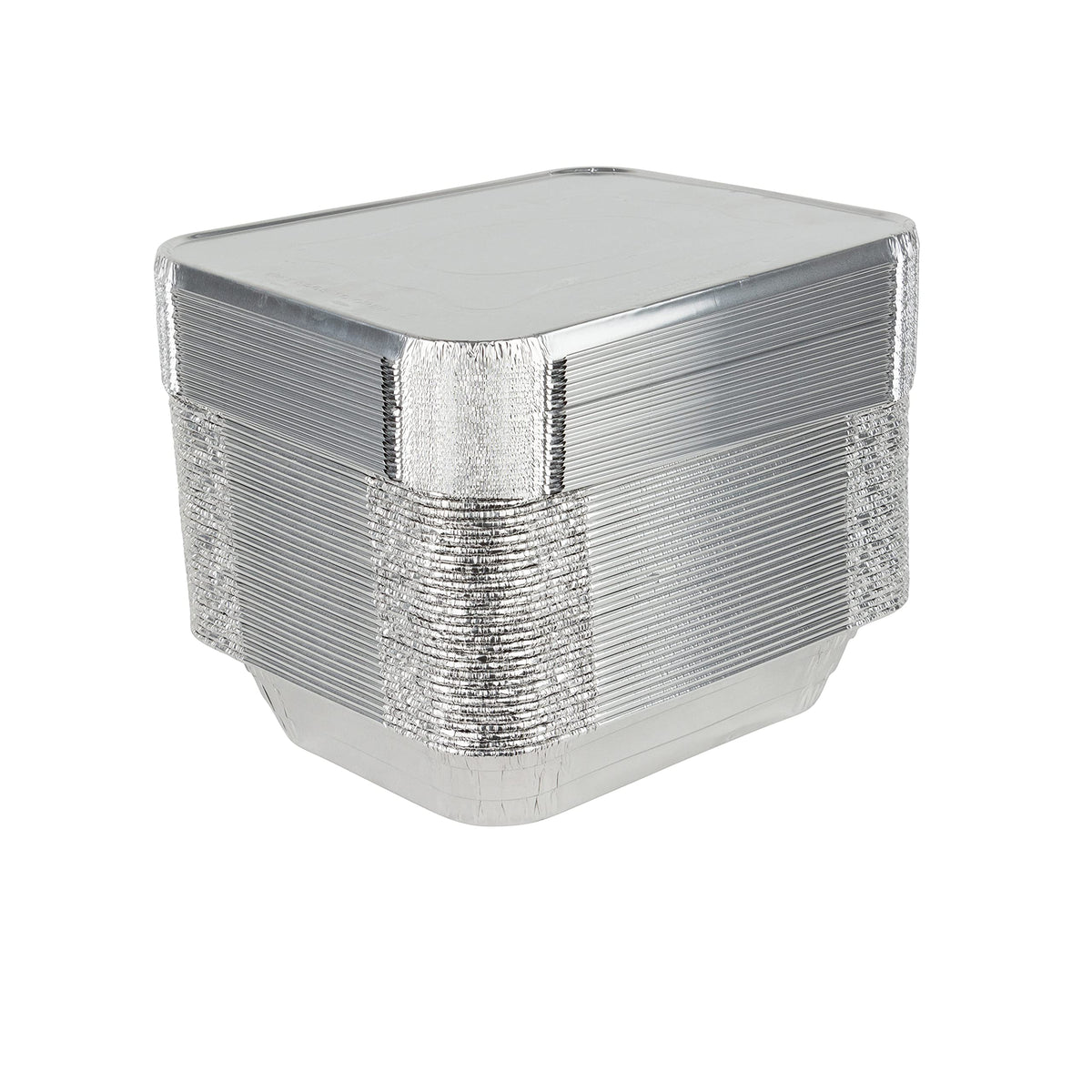 Stock Your Home 10 Pack w/ Lids / Silver / With Lids Disposable Cookware