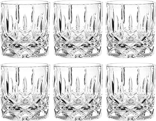Spiegelau WEUANY Nachtmann SOF, Glass, 6 Stück (1er Pack) | 8oz, Cut Crystal Pattern, Dishwasher Safe, Made in Germany, Cocktail Tumbler, Machine-Made
