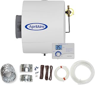 400 17-gal. Whole-House Evaporative Humidifier with Automatic Digital Control for up to 5,000 sq. ft. + AprilAire Model 5844 Humidifier Installation Kit