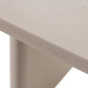 Evermore - Modern Grey Faux Cement Oval Dining Table by Limari Home – Wood, Grey, Model LIM-81787