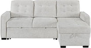 Global Furniture USA U0707 Chalk Reversible Sofa Bed