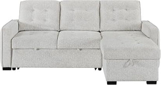 Global Furniture USA U0707 Chalk Reversible Sofa Bed