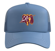 Federal Hocking Lancers Trucker Hat with Adjustable Mesh Back by Federal Hocking High School, Stewart, OH 45778 – Polyester, Light Blue