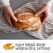 Doyolla Bread Proofing Basket Set, 10 Inch Oval, Set of 2 with Liners
