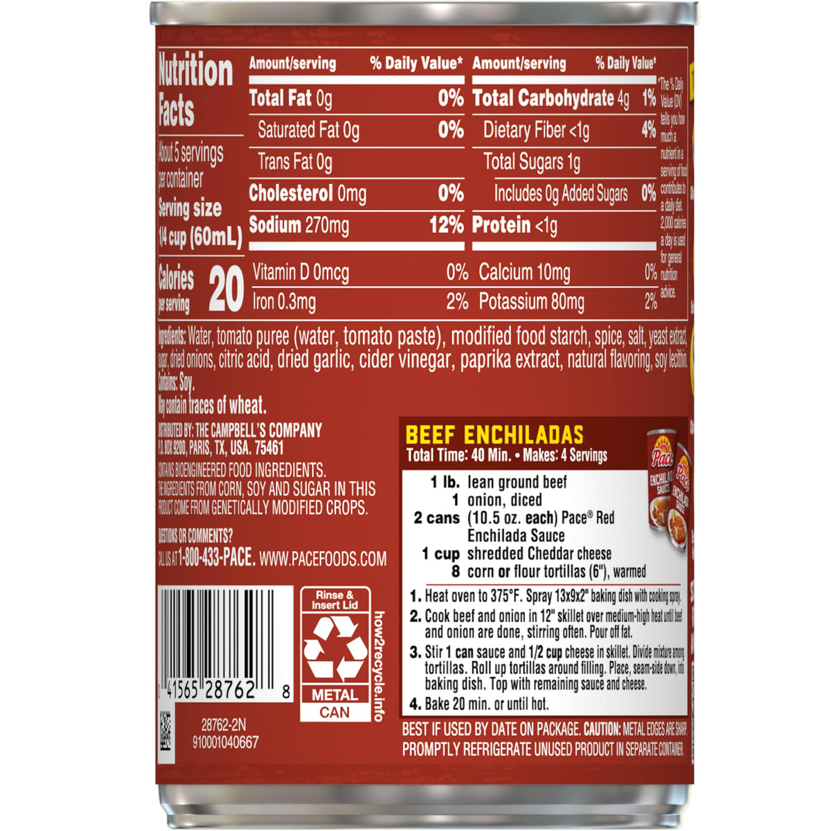Mild Red Enchilada Sauce by Pace – 10.5 Ounce (Pack of 1), Model 200650028762