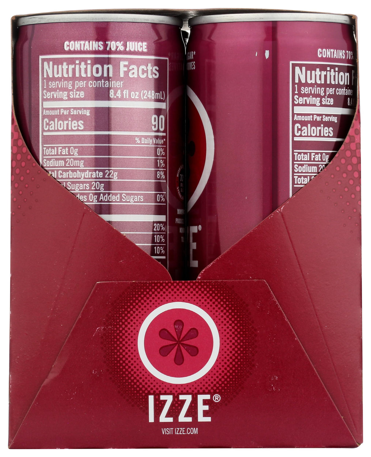 Sparkling Juice by IZZE – 8.4 Fl Oz (Pack of 4), Pack of 4, Model 0836093012022