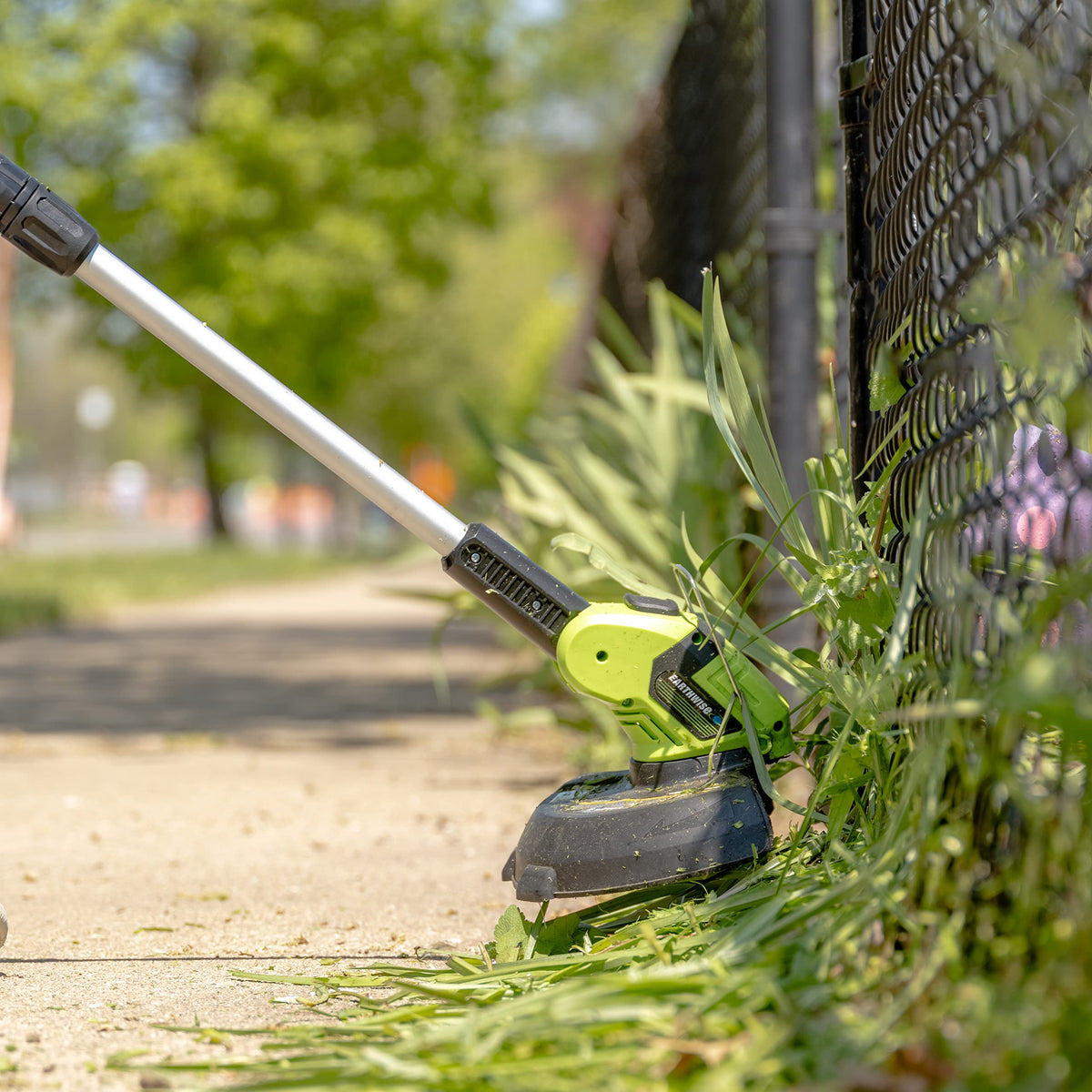 20V 10" String Trimmer by Earthwise – One Size, Plastic, 2.0Ah Battery & Fast Charger Included, Model LST02010
